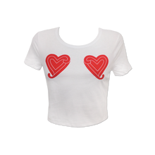 Women's Hearts Croptop T-shirt